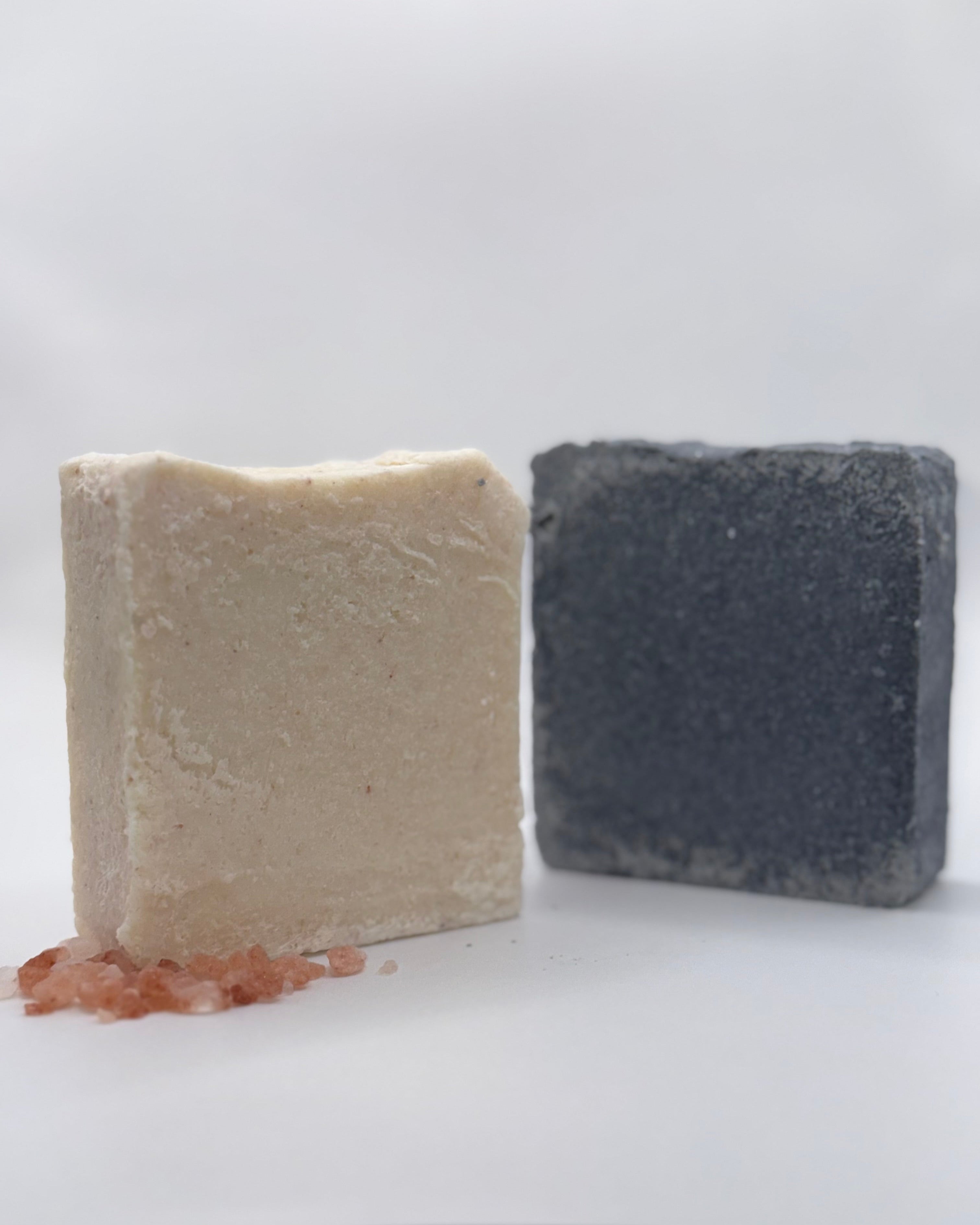 Clarifying Charcoal & Sea Salt Soap | Peppermint Scented | Detoxifying & Refreshing