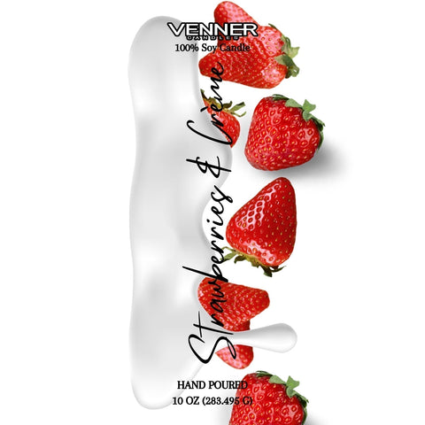 Strawberries & Crème Candle-VENNER